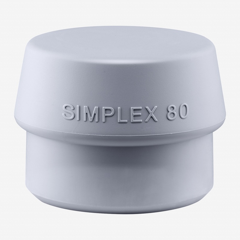 Halder Simplex Mid Gray Rubber Replacement Face Insert, Non-Marring, 3.15"
