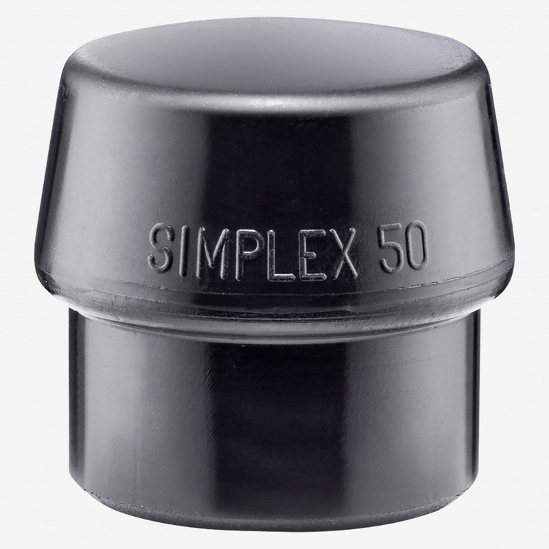 Halder Simplex Replacement Face Insert, Black Rubber, 1.97"