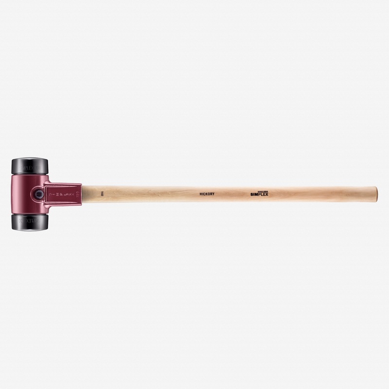 Halder Simplex Sledgehammer with Black Rubber Inserts and Cast Iron Housing, 3.94" / 194.01 oz.