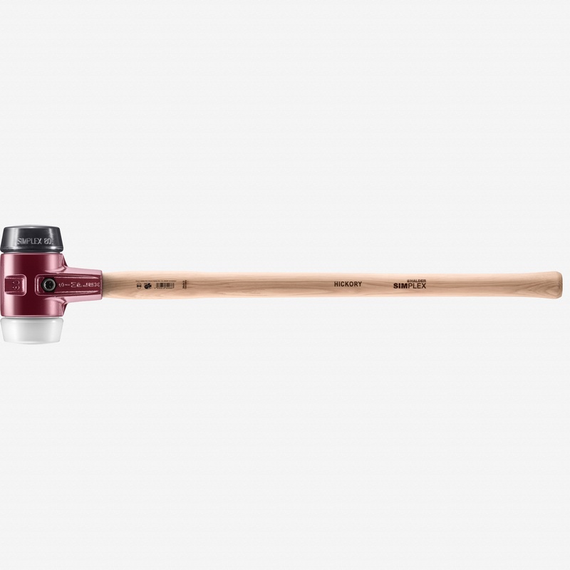 Halder Simplex Sledgehammer with Black Rubber/Superplastic Inserts and  Cast Iron Housing, 3.15" / 111.82 oz.