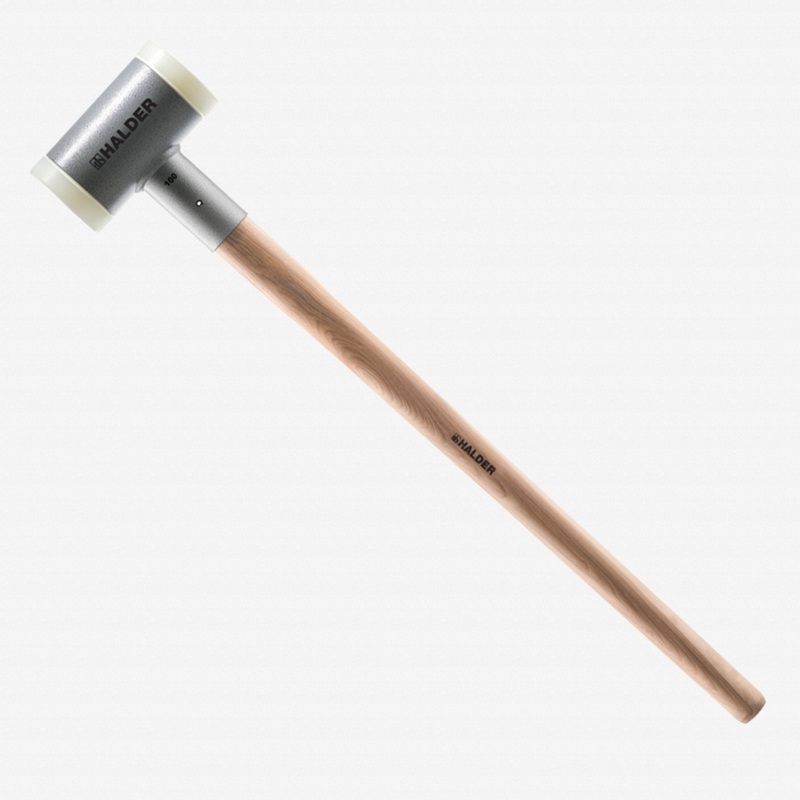 Halder Supercraft Dead Blow, Non-Rebounding "Light Duty" Sledge Hammer with Nylon Face Inserts and Steel Housing, 3.15" / 126.99 oz.