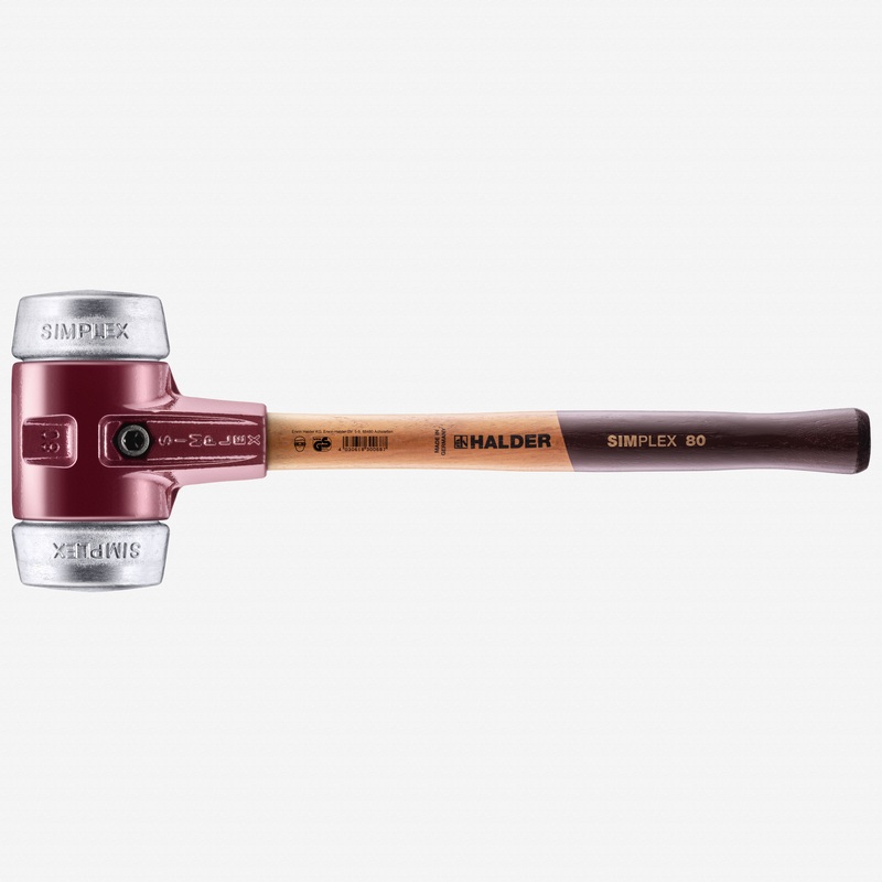 Halder Simplex Mallet with Aluminum Inserts and Cast Iron Housing , 3.15" / 136.16 oz.