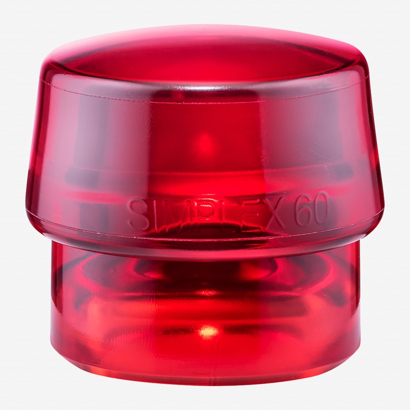 Halder Simplex Replacement Face Insert, Red Hard Plastic, 2.36"