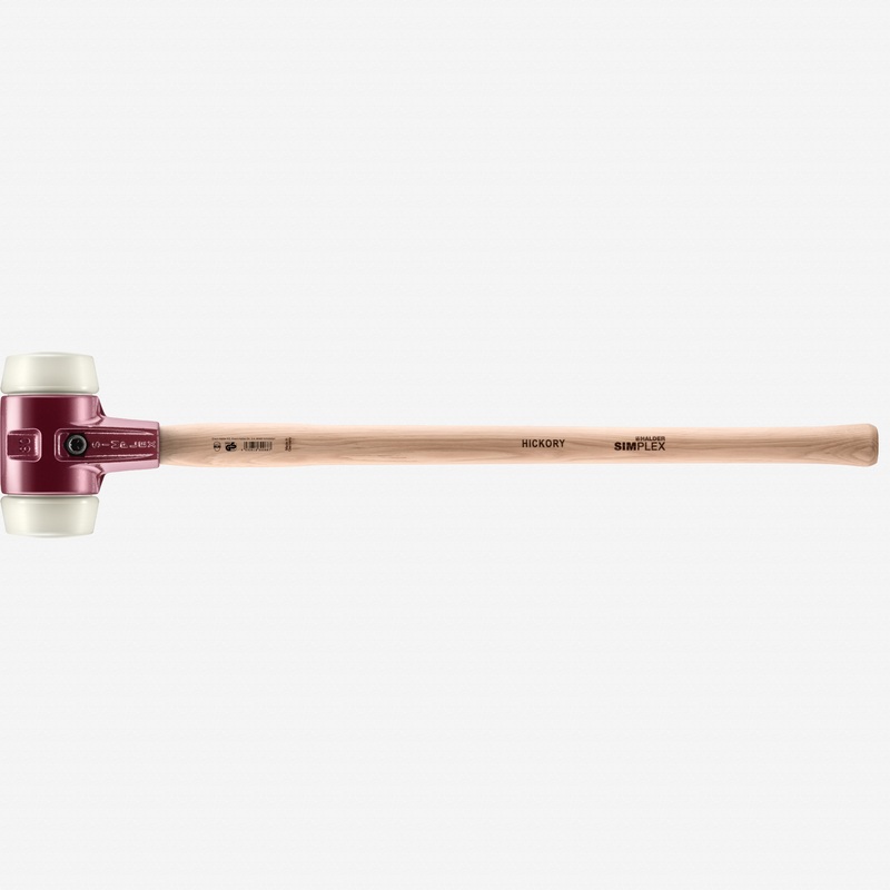 Halder Simplex Sledgehammer with Nylon Inserts and Cast Iron Housing, 3.15" / 119.93 oz.