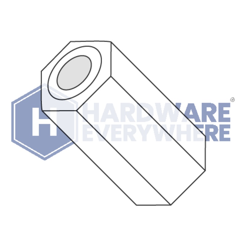 .115 x 9/16 HEX SPACER / Nylon / Natural White
