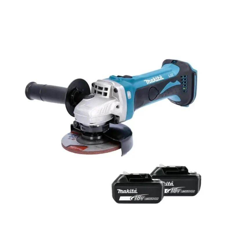 Makita DGA452Z 18V LXT Cordless 115mm Angle Grinder With 2 x 5.0Ah Batteries