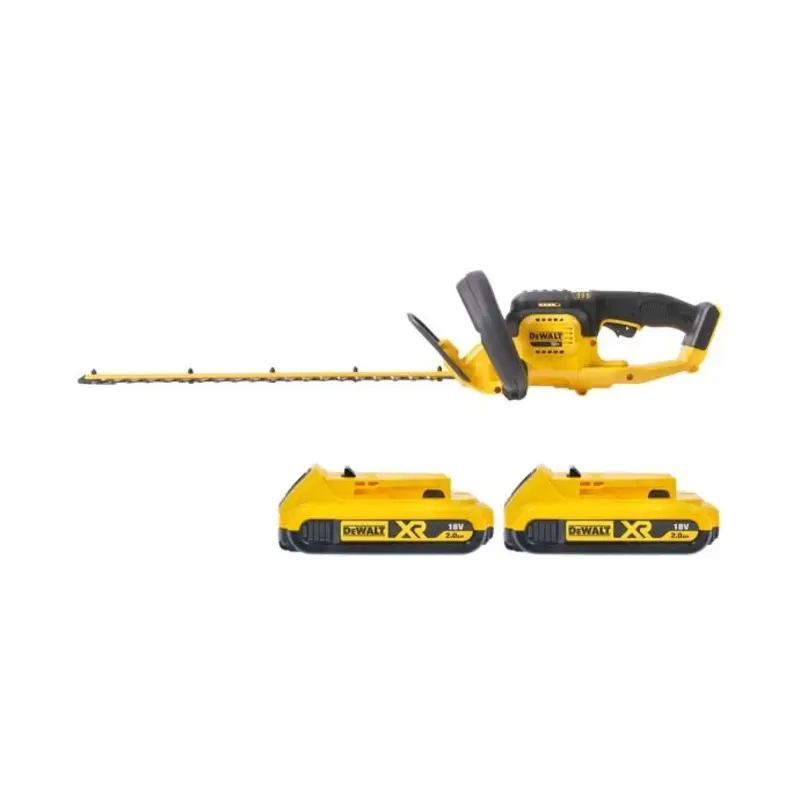 DeWalt DCM563 18V XR Cordless Hedge Trimmer Cutter 550mm With 2 x 2.0Ah Batteries