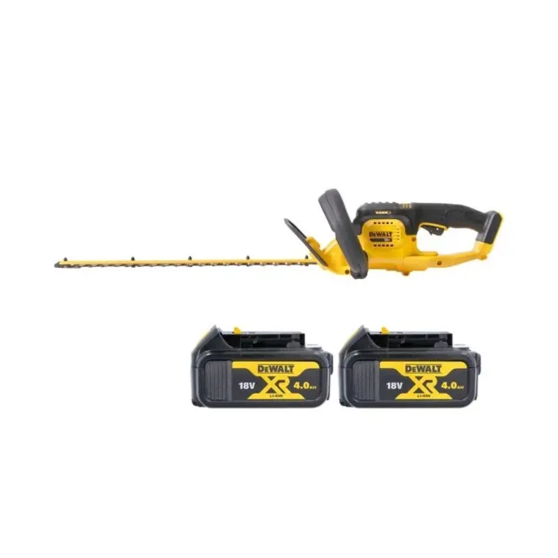 DeWalt DCM563 18V XR Cordless Hedge Trimmer Cutter 550mm With 2 x 4.0Ah Batteries