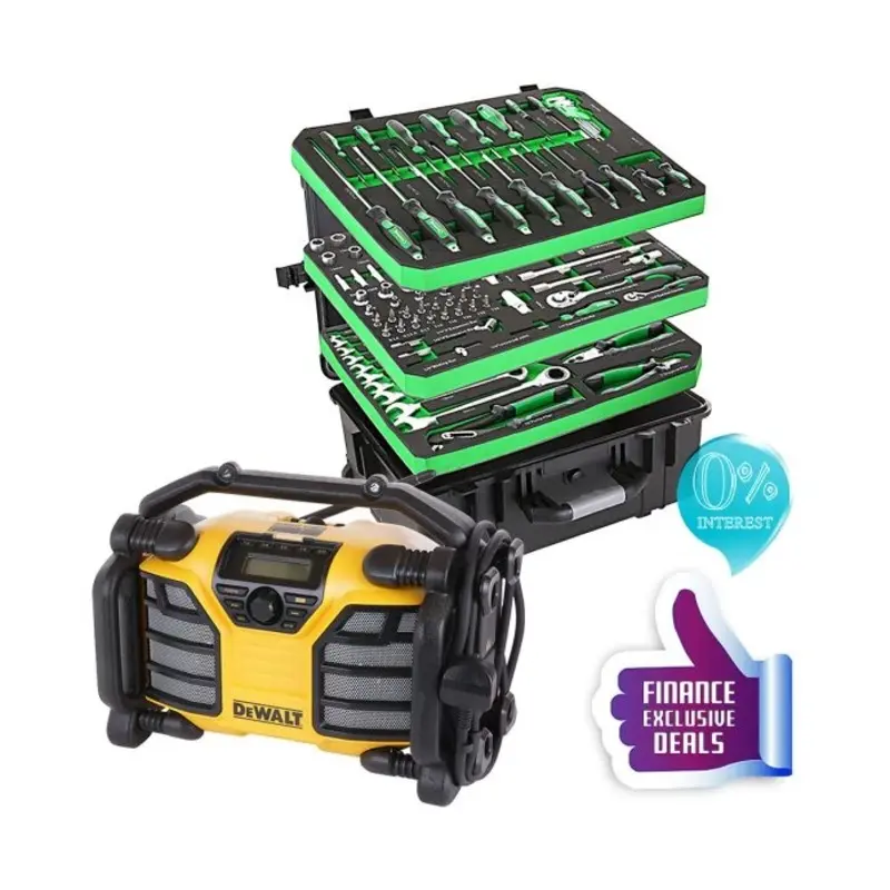 Dewalt DCR017 Job Site Radio With TOOLTROLLEY