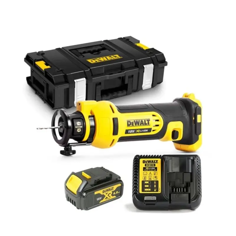 Dewalt DCS551 18V Drywall Cut-Out Tool With 1 x 4.0Ah Battery, Charger & DS150 Case