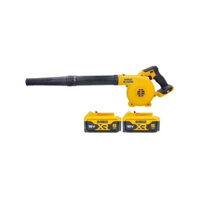 DeWalt DCV100 18V XR Li-ion Cordless Jobsite Blower With 2 x 5.0 Ah Batteries