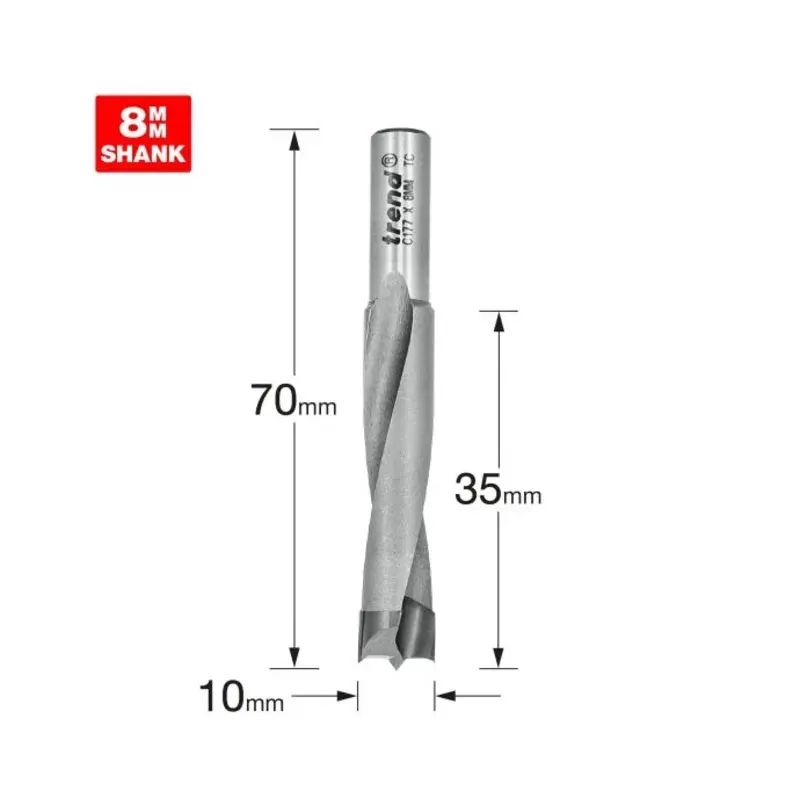 TREND Dowel drill 10mm diameter x 35mm