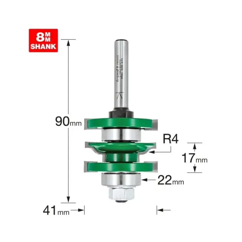 TREND Ogee profile scriber set