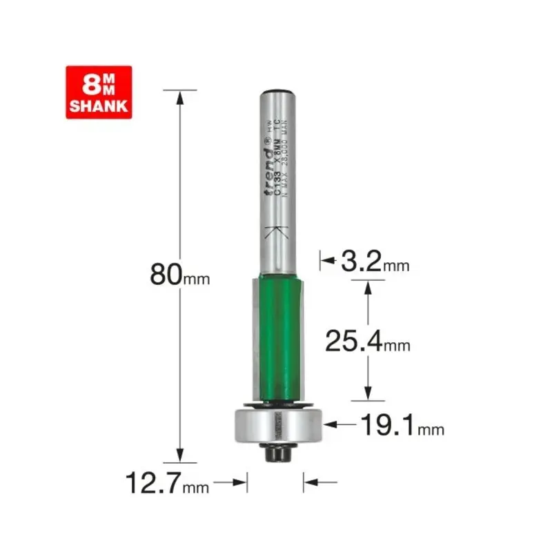 TREND Overlap trim12.7mm diameter