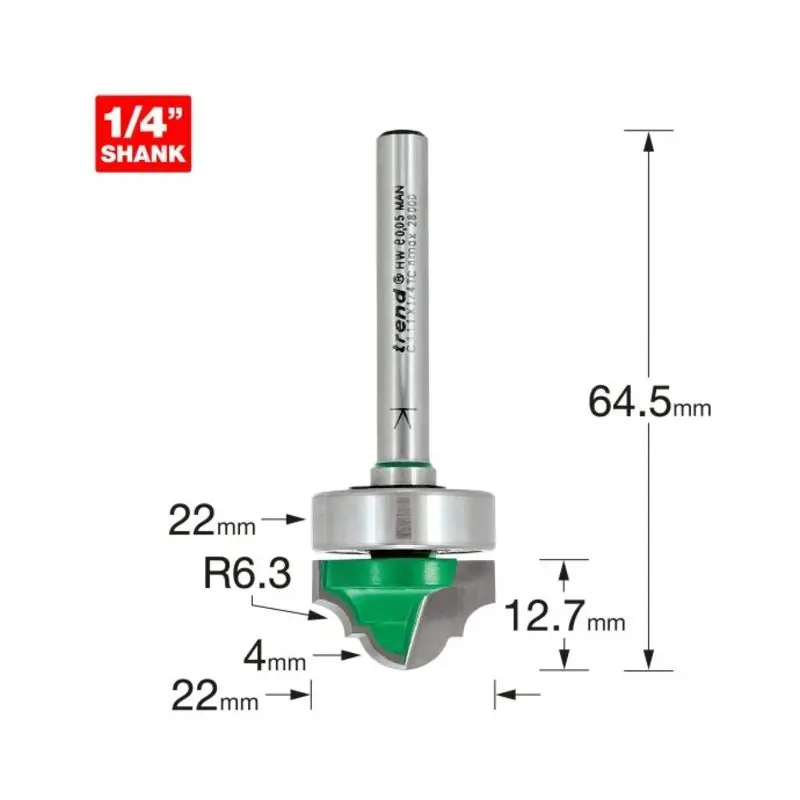 TREND Broken ogee 4mm radius