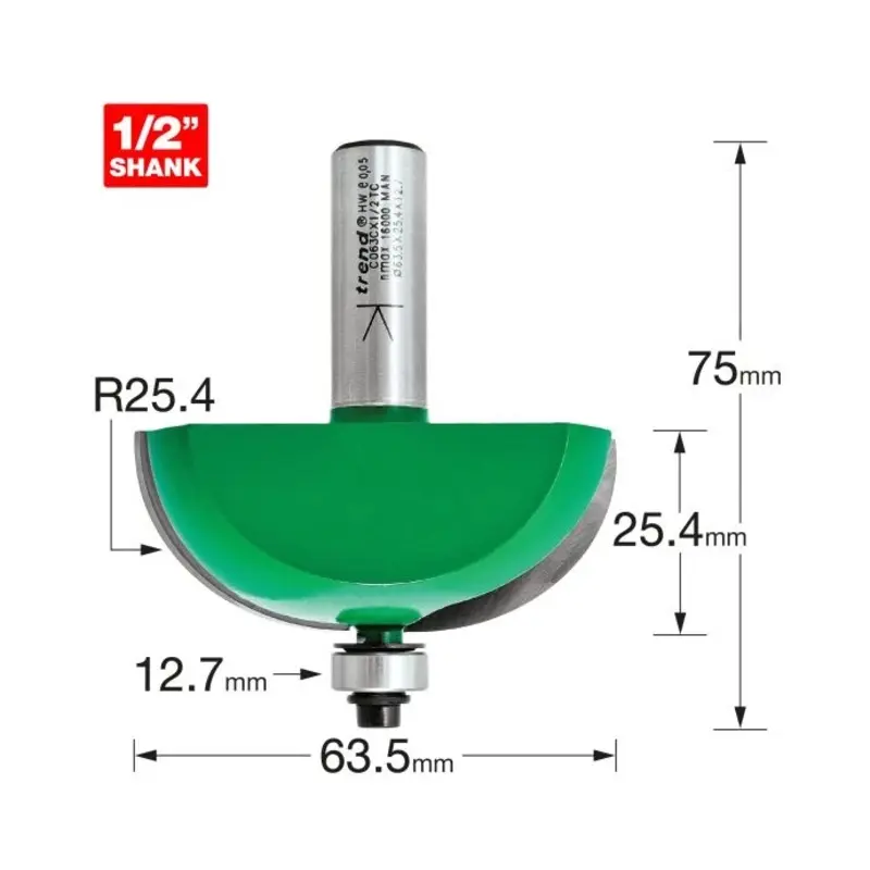 TREND Self guided radius 25.4mm