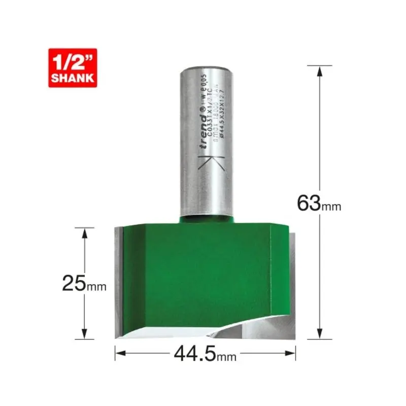 TREND Two Flute Cutter 44.5mm diameter