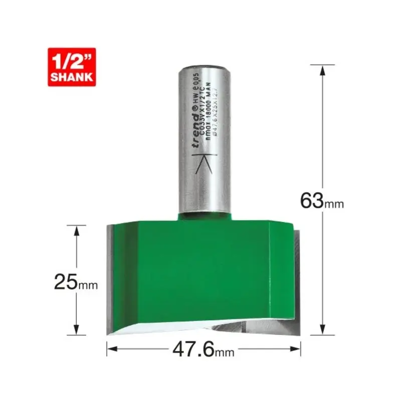TREND Two Flute Cutter 47.6mm diameter