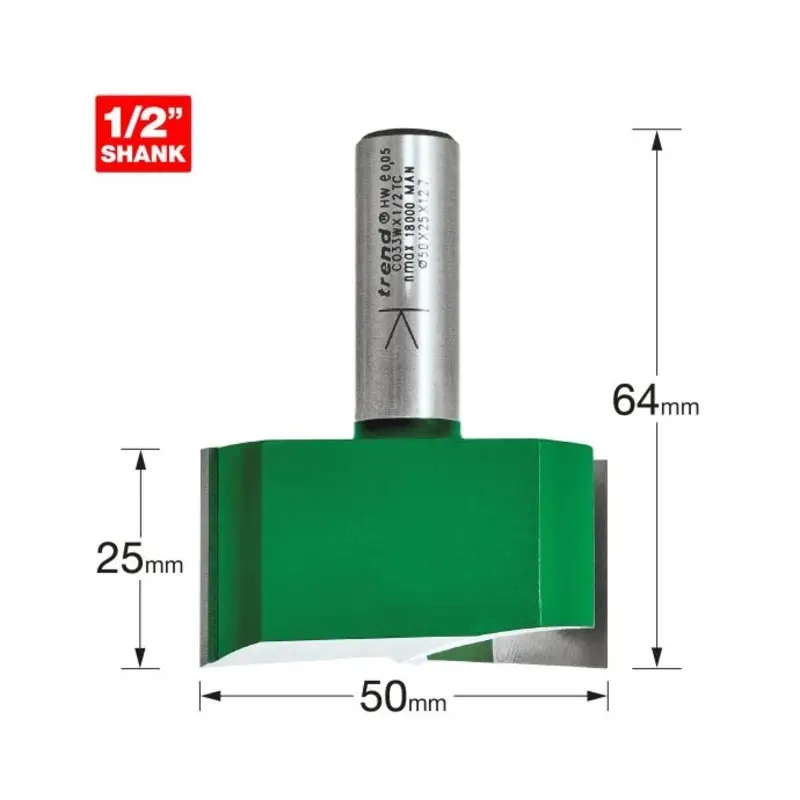 TREND Two Flute Cutter 50mm diameter
