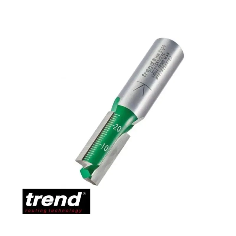 TREND Two Flute 12.7mm Diameter x 25mm Cut Scale