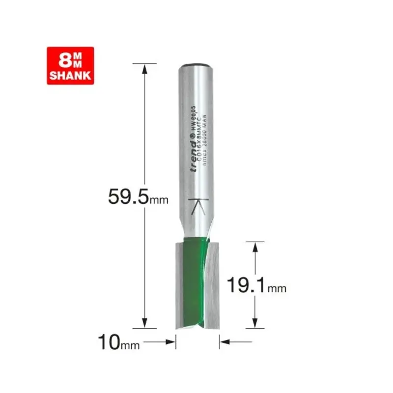 TREND Two Flute Cutter 10mm diameter