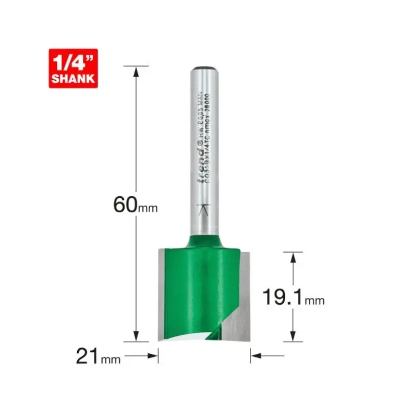 TREND Two flute cutter 21mm diameter