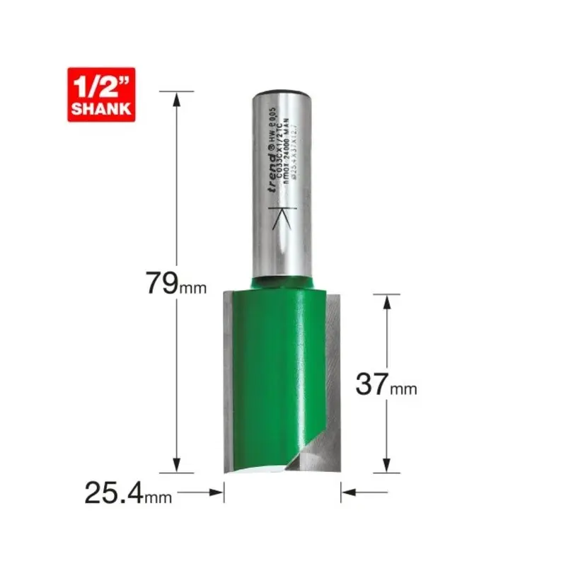 TREND Two Flute Cutter 25.4mm diameter