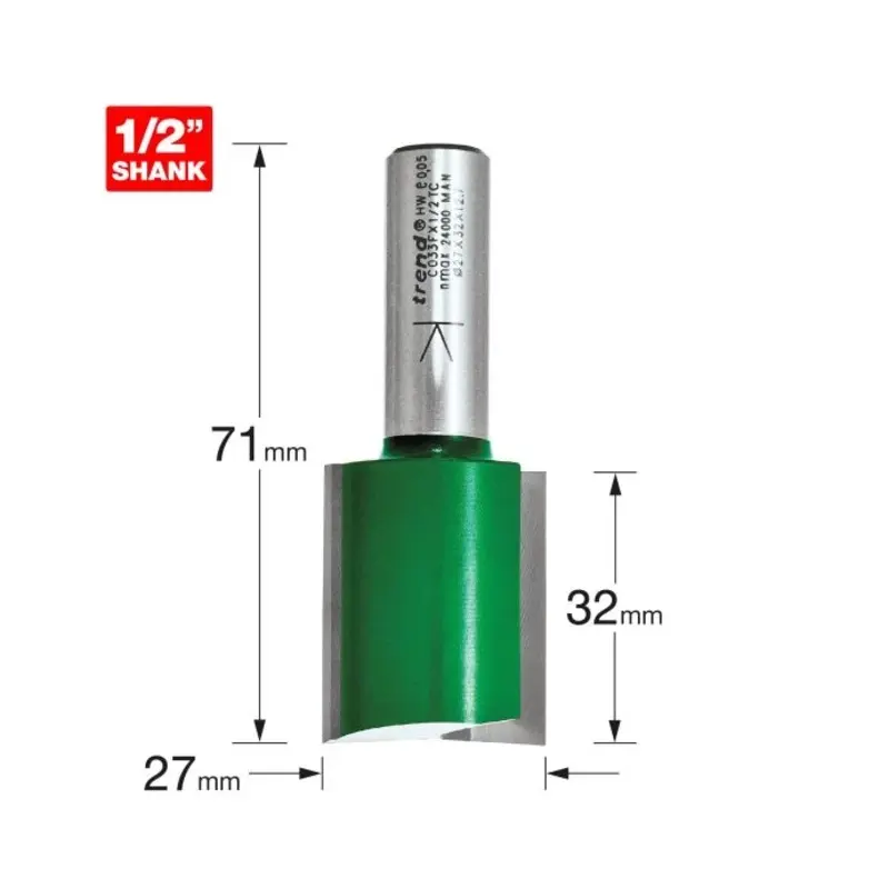 TREND Two Flute Cutter 27mm diameter