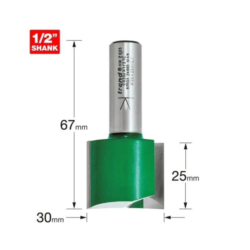 TREND Two Flute Cutter 30mm diameter