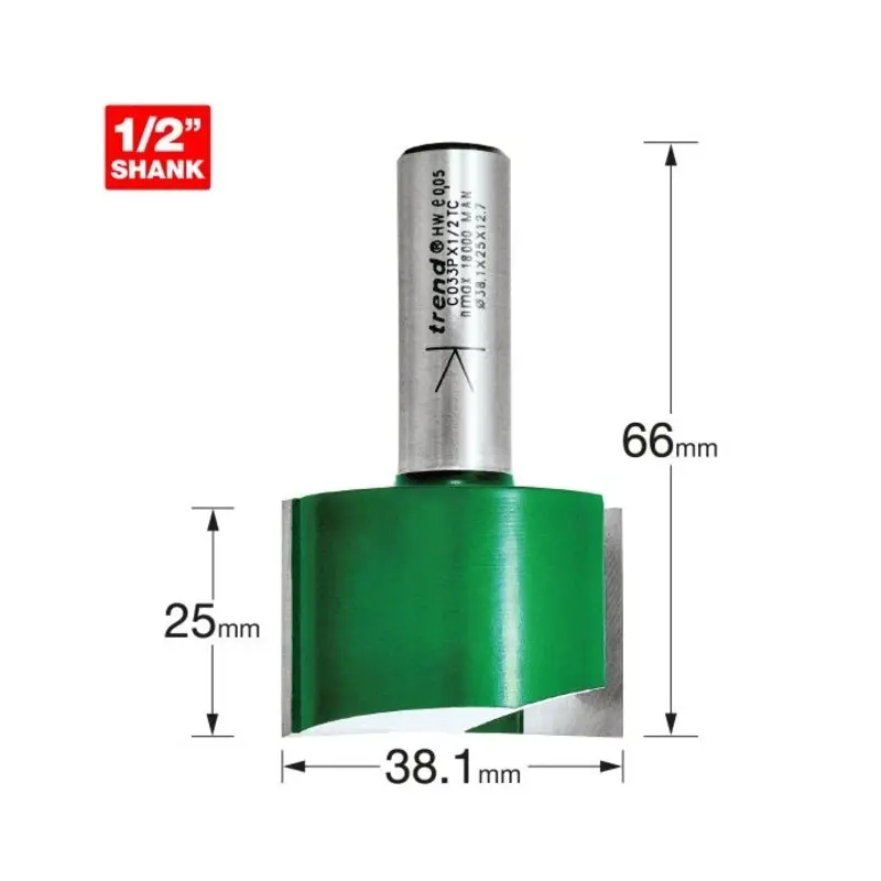 TREND Two Flute Cutter 38.1mm diameter