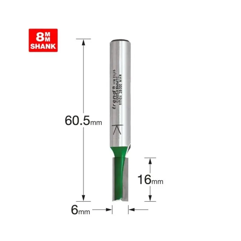 TREND Two Flute Cutter 6mm diameter