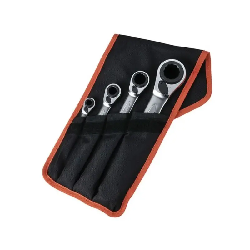 Bahco S4RM Rev Ratchet Spanner Set 4pc 8-27mm