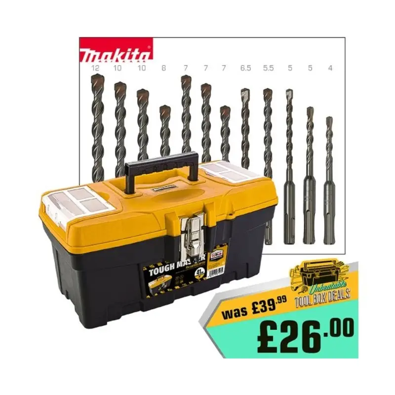 Tough Master Tool Storage Box With Acc