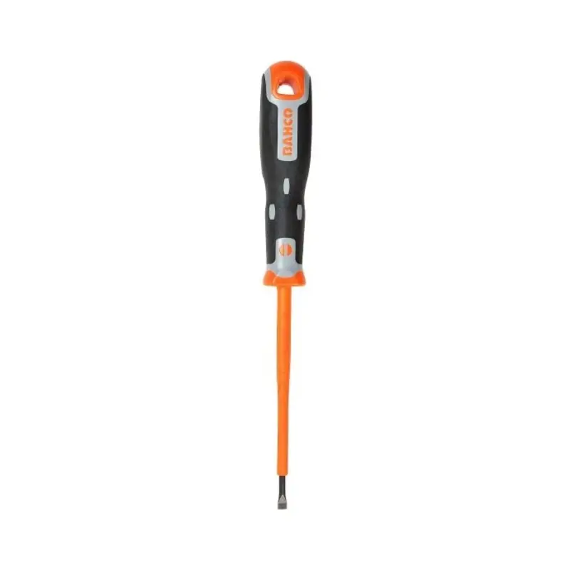 Bahco BAH033040 Tekno+ VDE Screwdriver Slotted Tip 4.0mm x 100mm