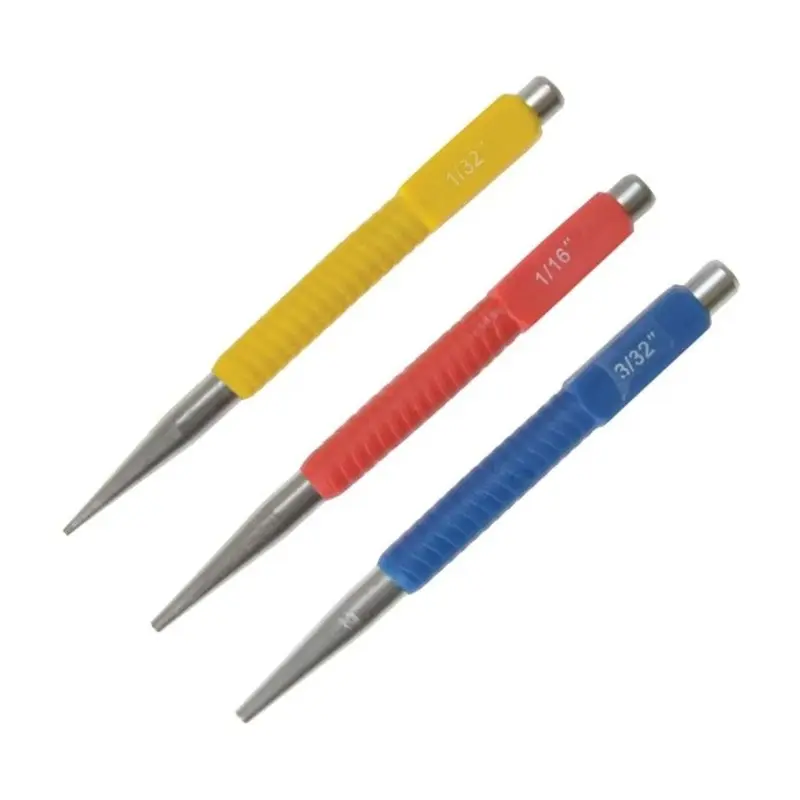 Blue Spot Nail Punch Set of 3