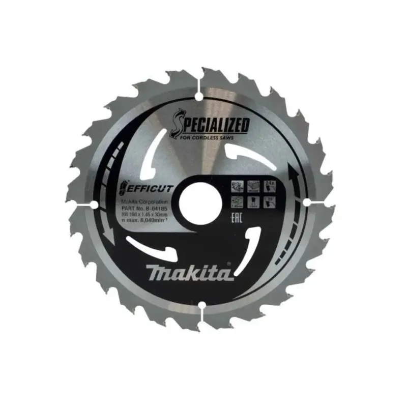 Makita B-64185 190 x 30mm 24T Efficut Circular Saw Blade