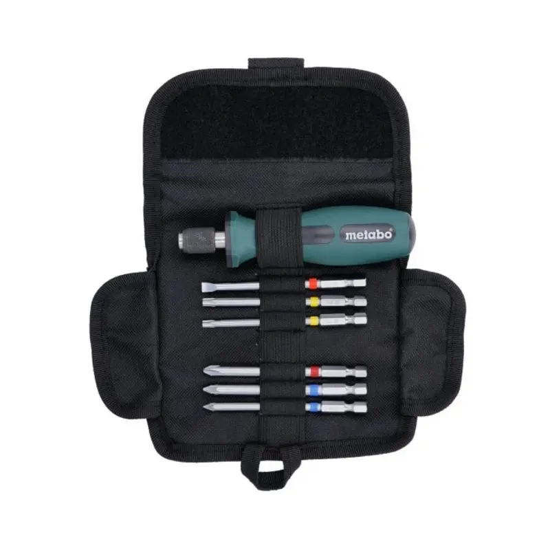 Metabo 626723000 7 Piece Bit Set in Roll Up Case