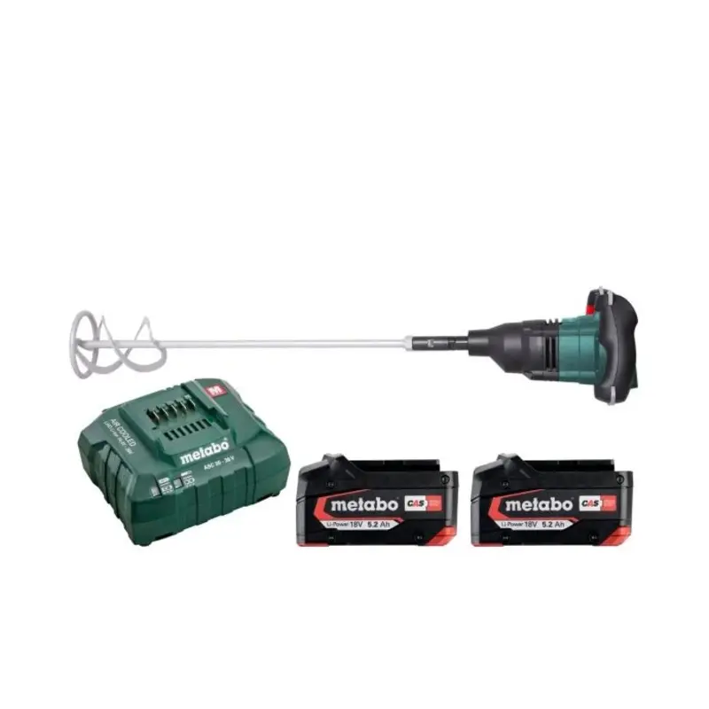 Metabo RW 18 LTX120 18V Cordless Stirrer With 2 x 5.2Ah Batteries & Charger