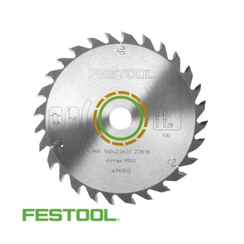 Festool 496302 Universal Saw Blade 160mm x 20mm x 28T