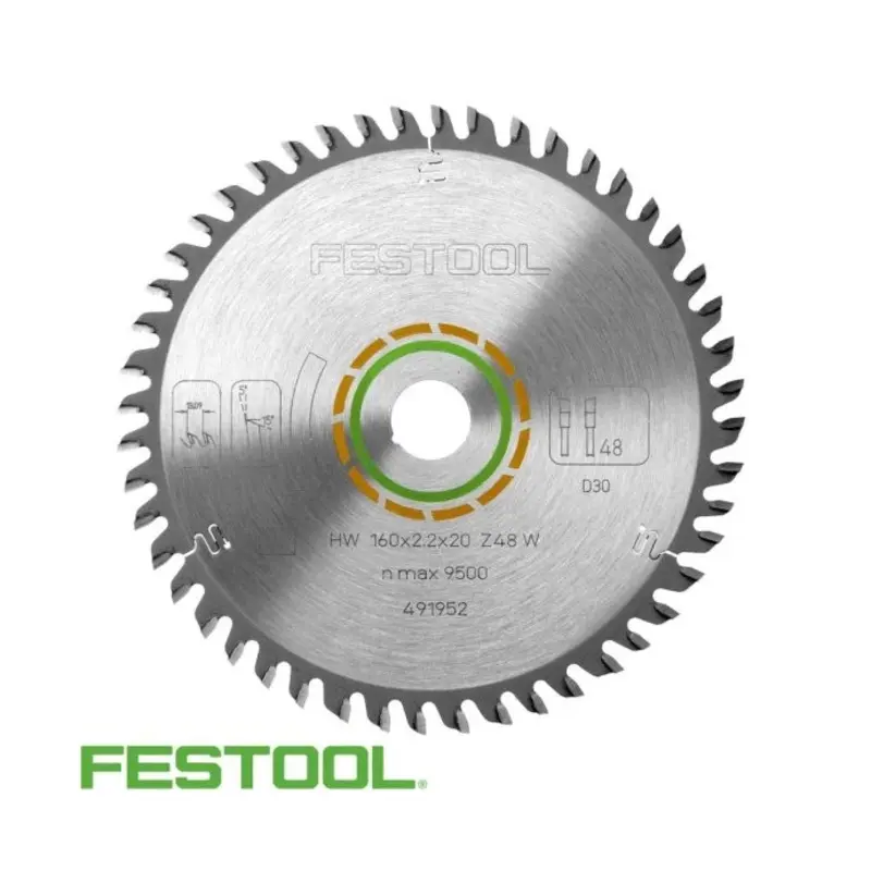 Festool 491952 Fine Tooth Saw Blade 160mm x 20mm x 48T