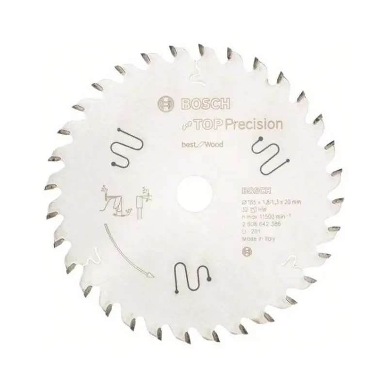 Bosch Circular Saw blade Top P recision best for Wood 165x20x