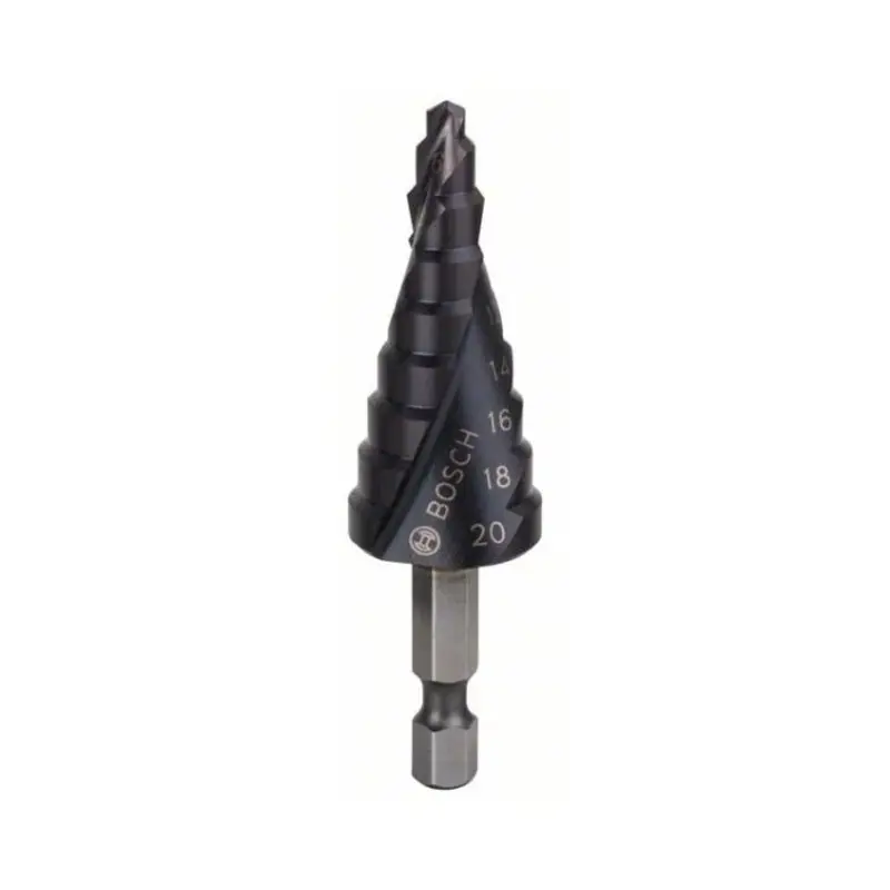 Bosch Step Drill Bit HSS-AlTiN 1/4inch hex 4 / 6 / 8 / 10 /