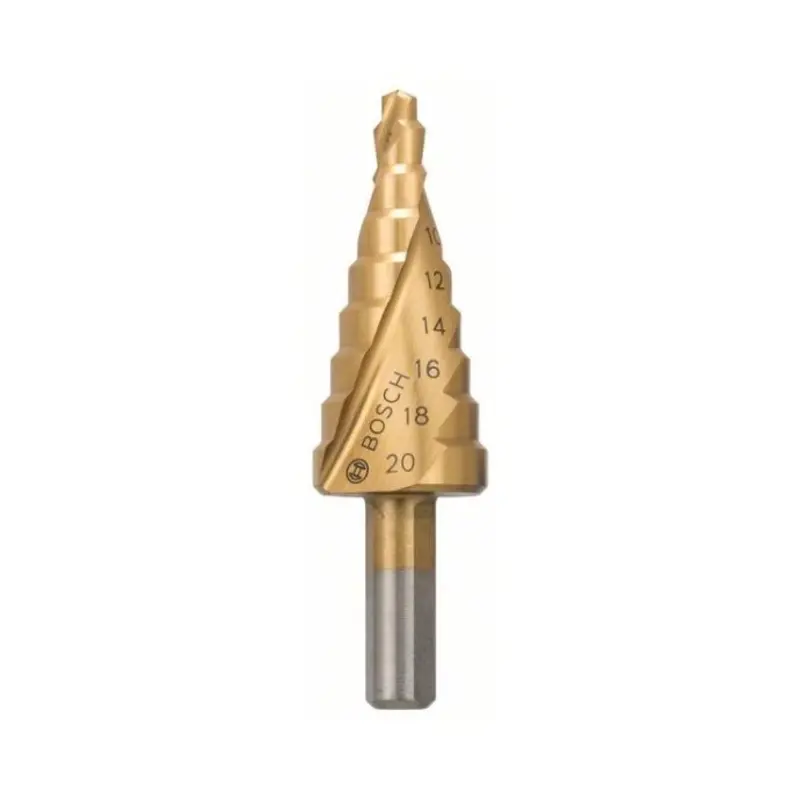 Bosch Step Drill Bit HSS-TiN 4 / 6 / 8 / 10 / 12 / 14 / 16 /