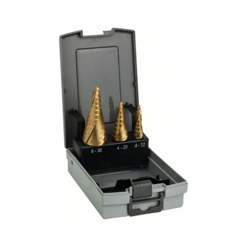 Bosch Step Drill Bit HSS-TiN Set 4-12 (9 steps) 4-20, 6-31