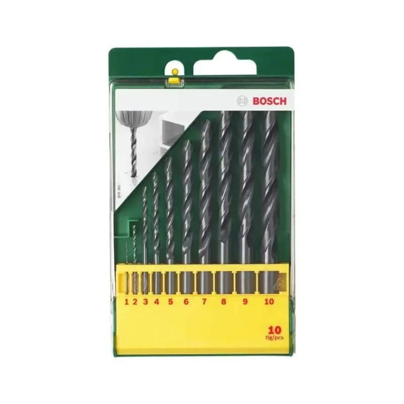 Bosch 2607019442 10 Piece HSS-R Drill Bit Set