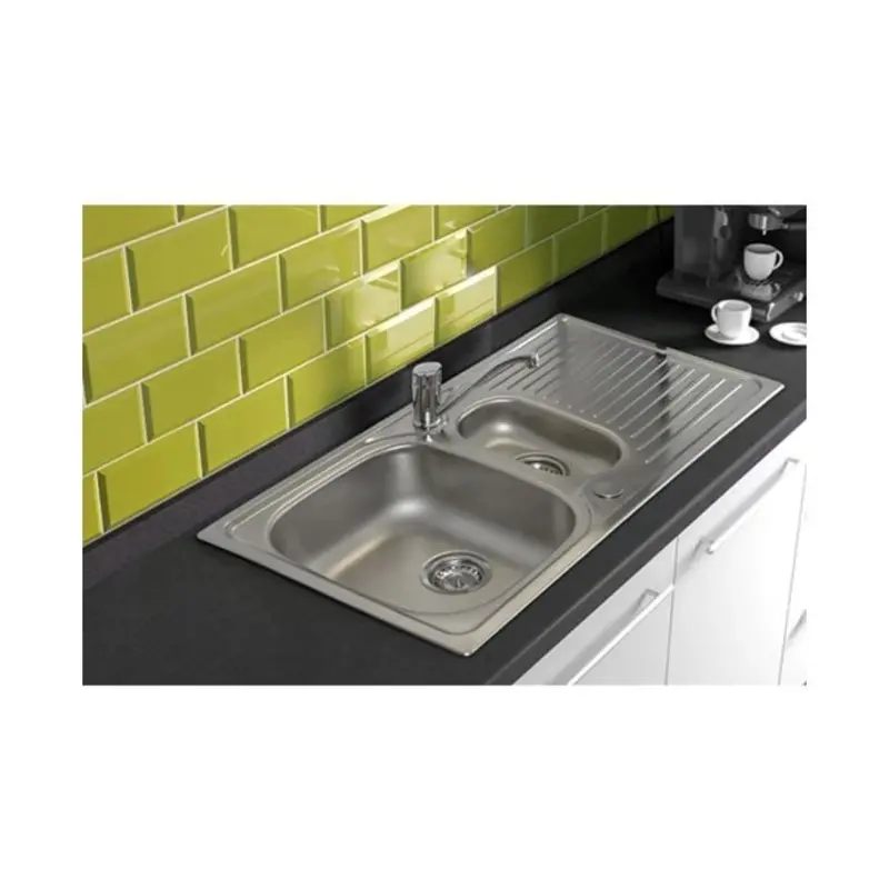 Contract Single & Half Bowl 1TH With Chrome Mond Tap