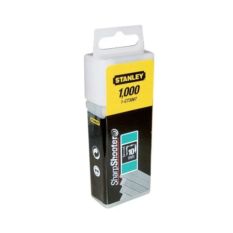 STANLEY 10mm Narrow Crown Staples (1000 Pk) 1-CT306T