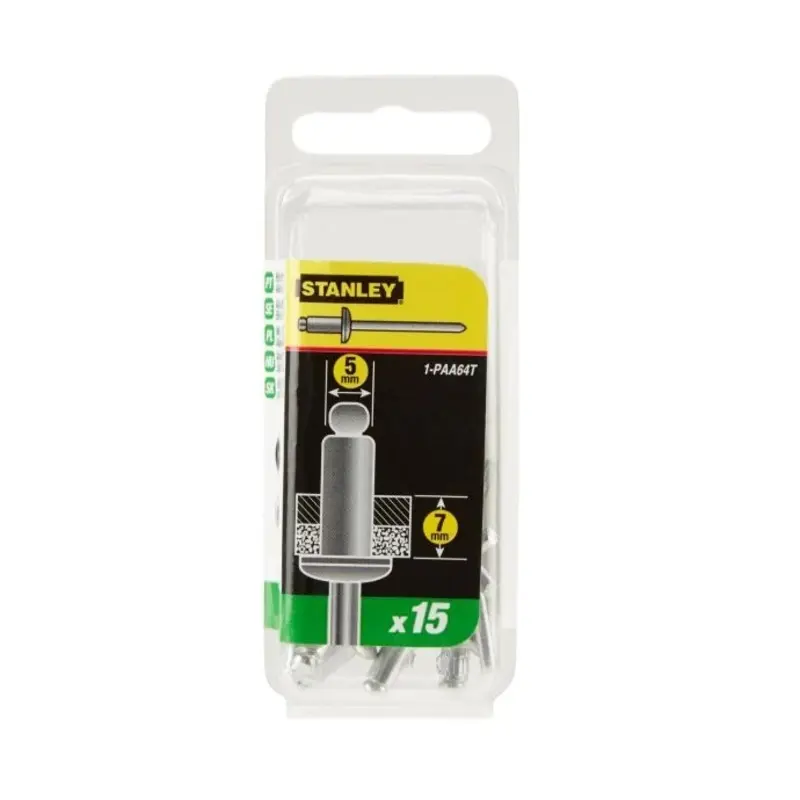 STANLEY 5mm x 7mm Aluminum Rivets (15 Pk) 1-PAA64T