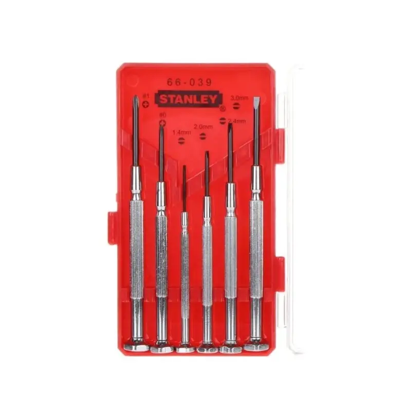 Stanley 1-66-039 6 Piece Precision Instrument Screwdriver Set - STA166039