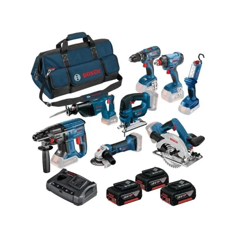 Bosch 0615990K9G 18V 8pc Combo Kit